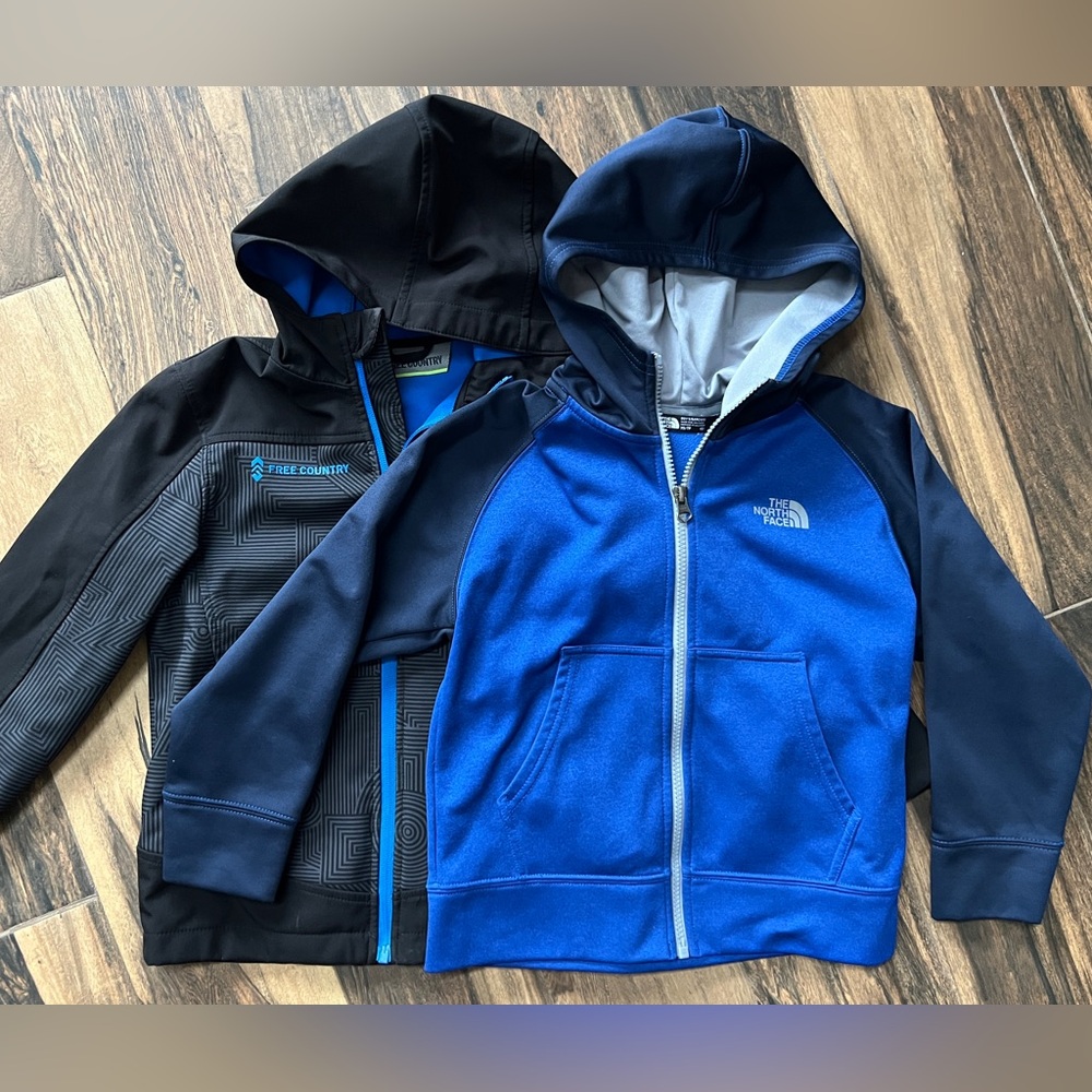 Boys North Face and Free Country Jackets- size 6